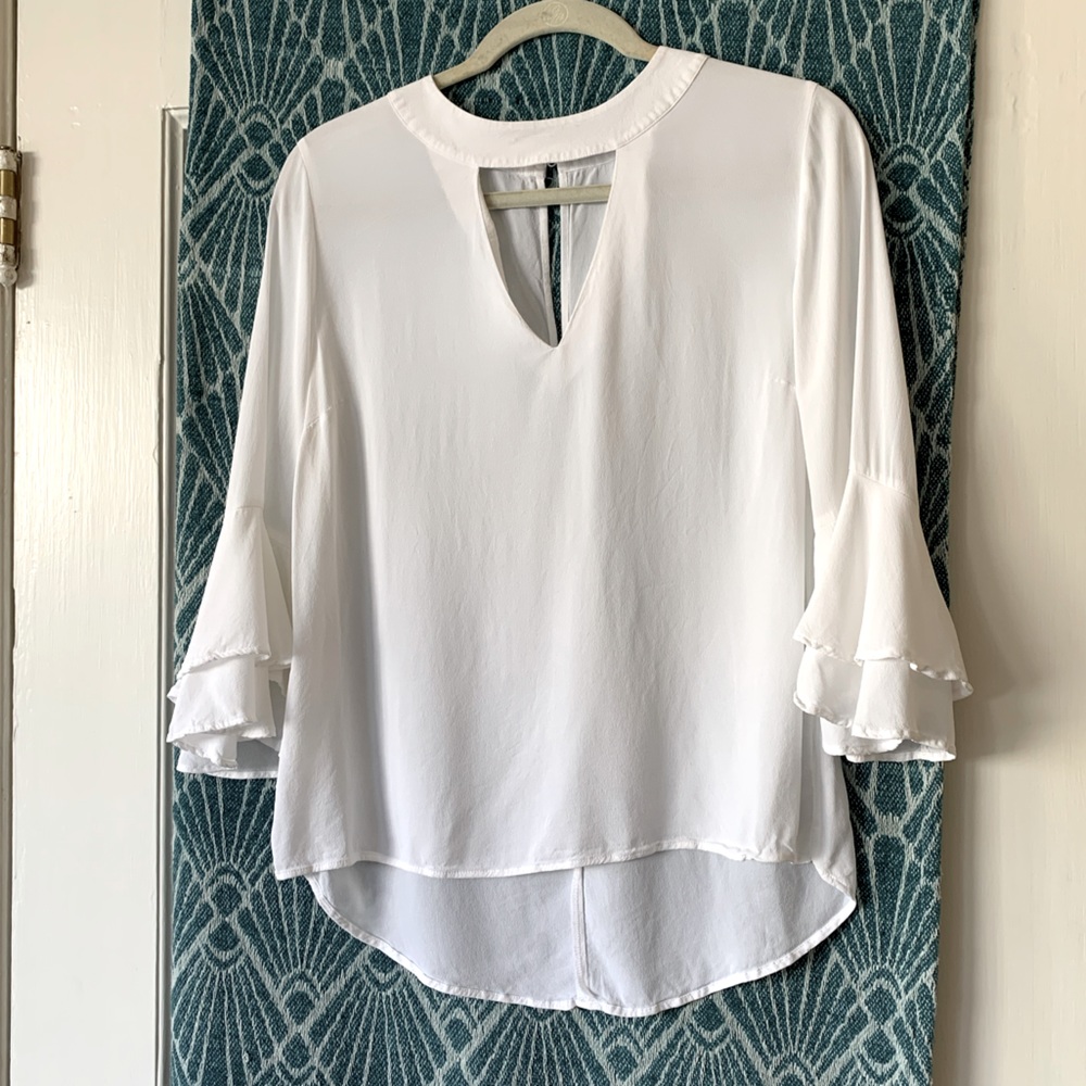 White flare sleeve Zara Shirt size M